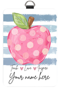 Pink watercolor Badge Holder