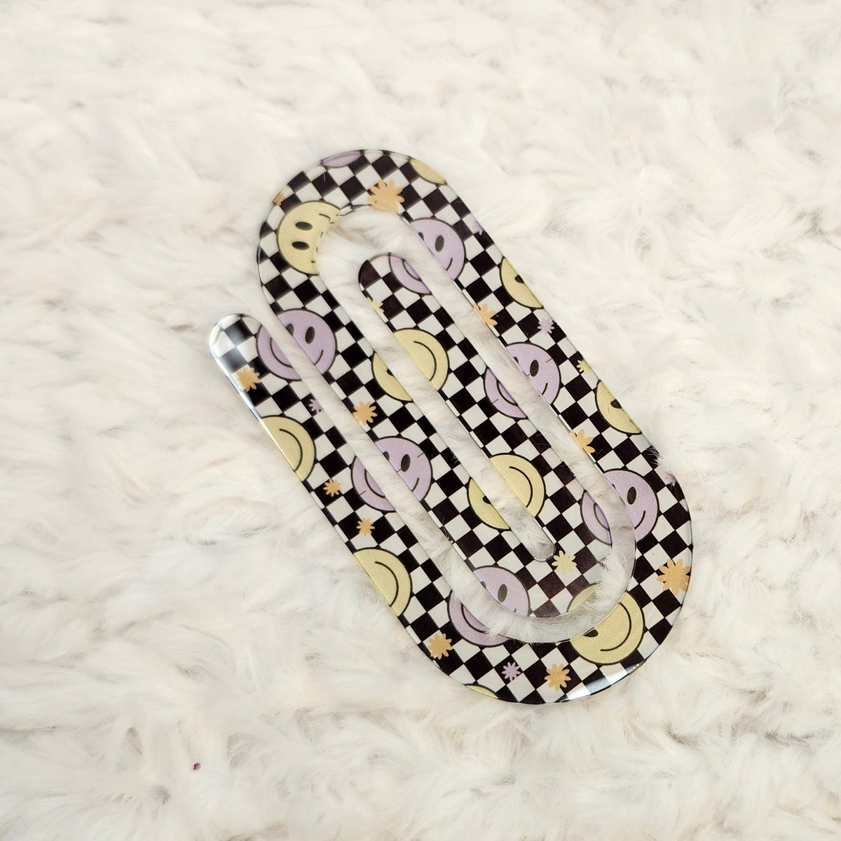 Checker Smiles Jumbo Paper Clip