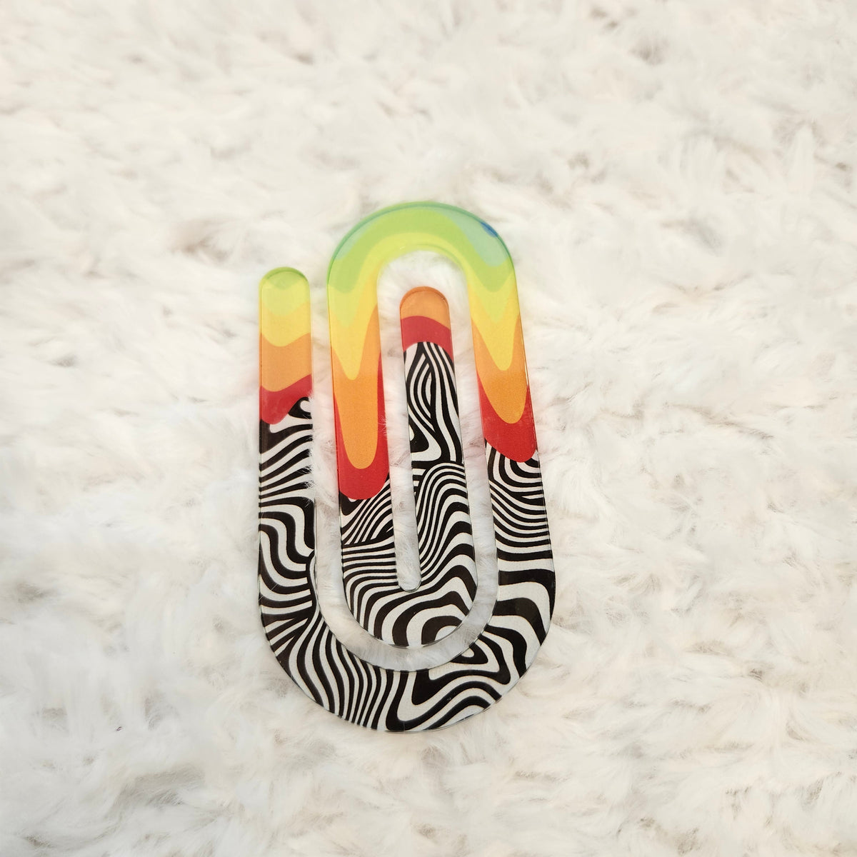 Rainbow Zebra Jumbo Paper Clip