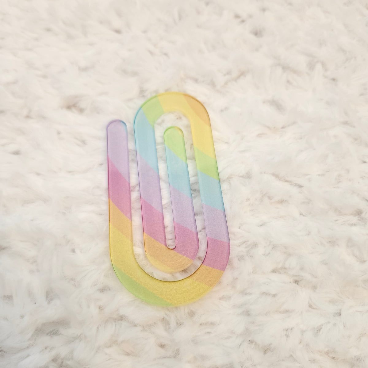 Pastel Rainbow Jumbo Paper Clip