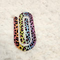 Rainbow Cheetah Jumbo Paper Clip