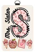 Pink Cheetah Badge Holder