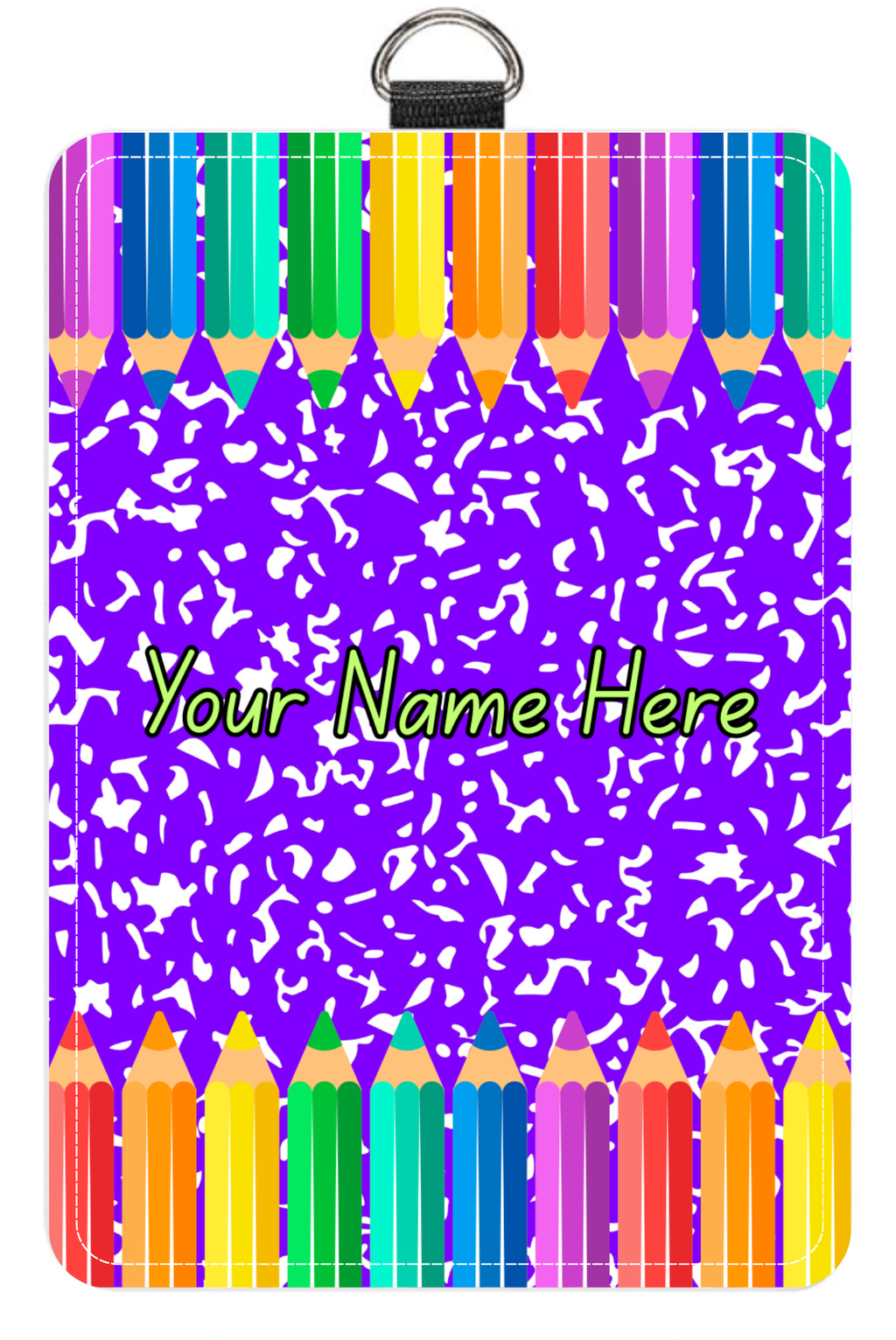Colored Pencil Composition 1 Badge Holder