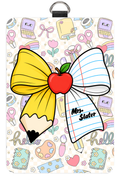 Pencil Bow Badge Holder