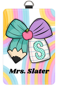 Pastel Rainbow Badge Holder