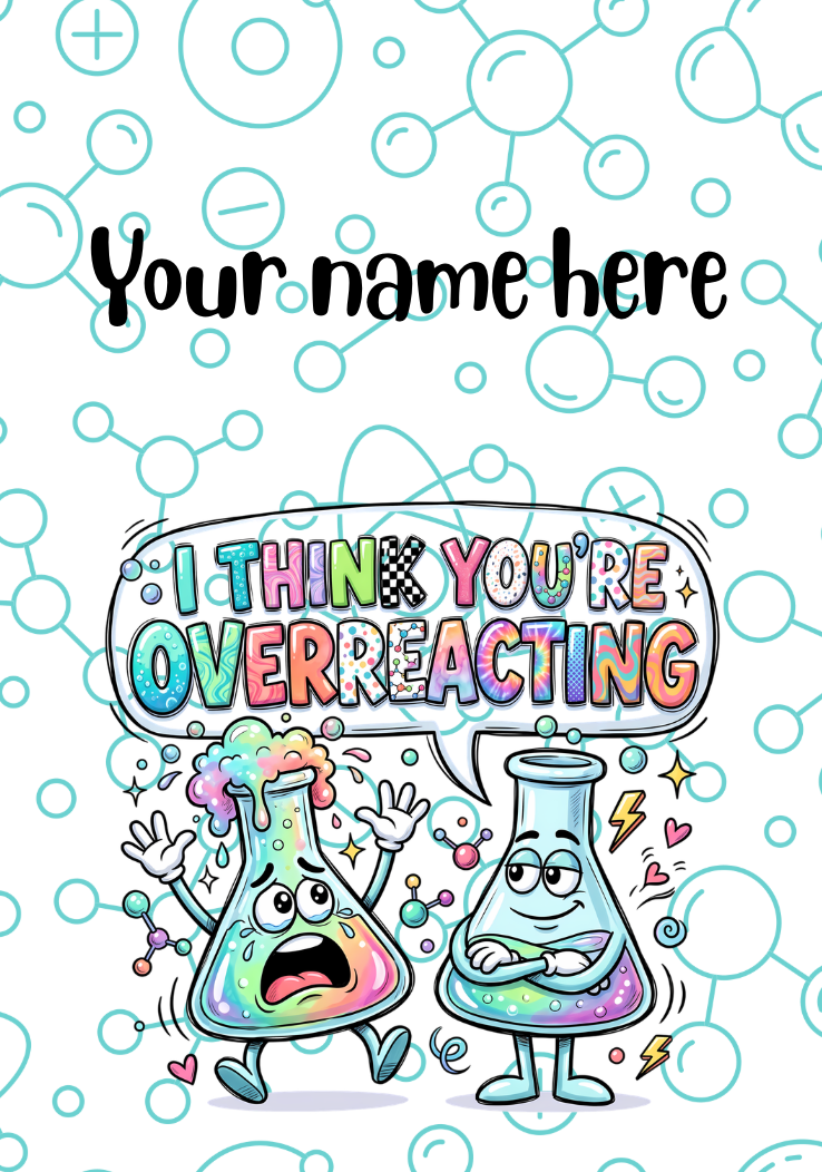 You're Overreacting Badge Holder
