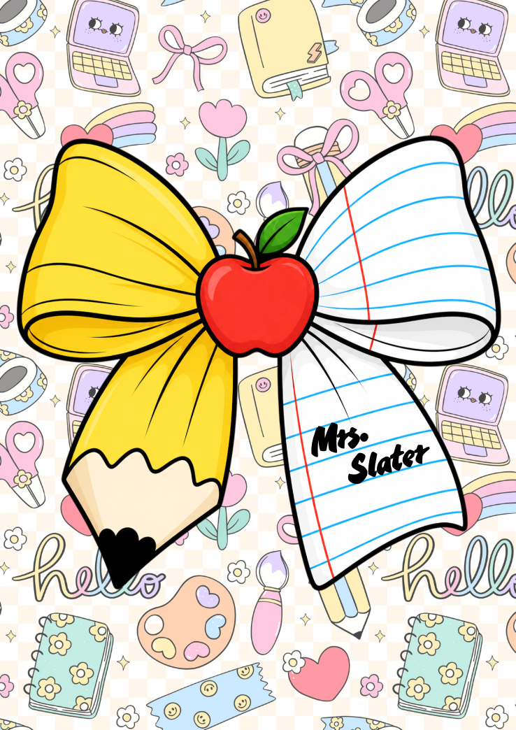 Pencil Bow Badge Holder